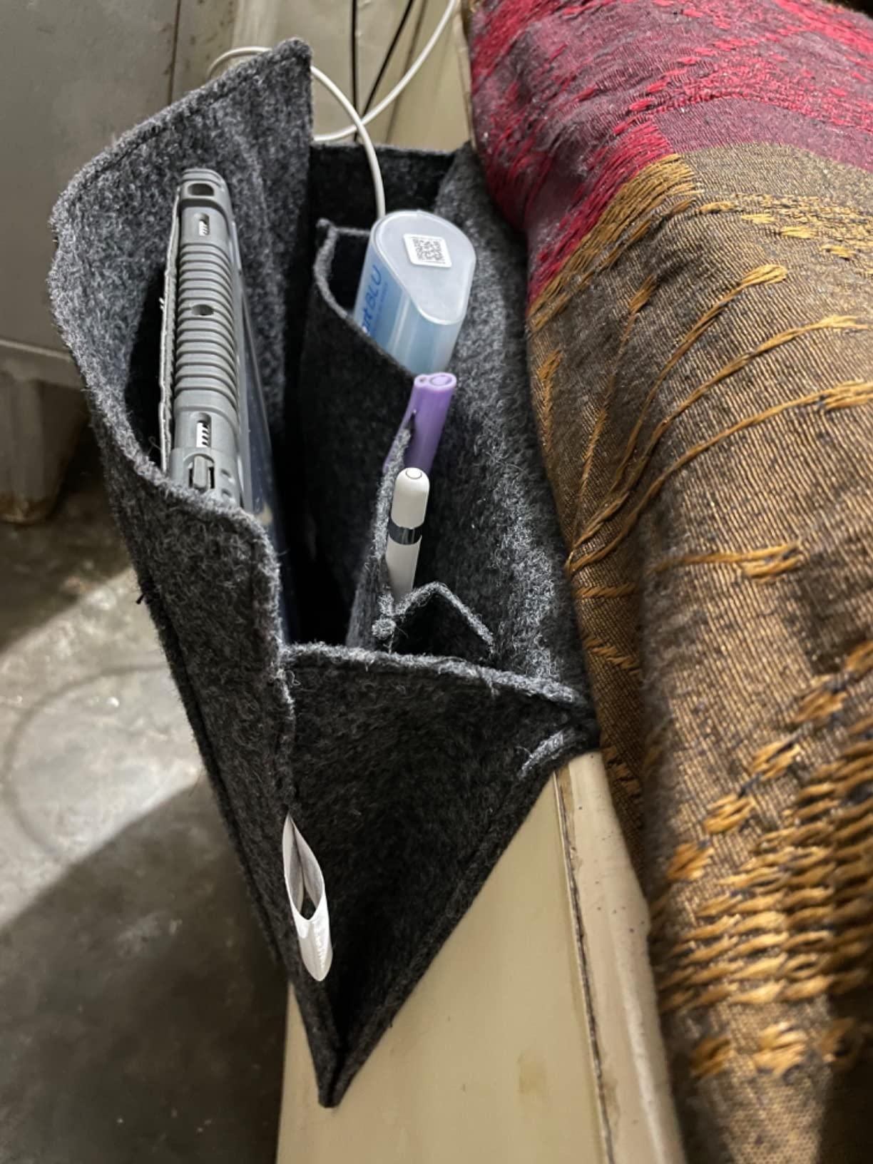 Bedside Caddy Essentials Pocket Hanging Storage Organizer