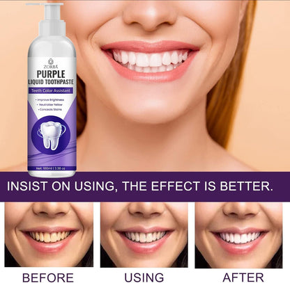 ZORBA Purple Liquid Toothpaste 200ml Pack of 2